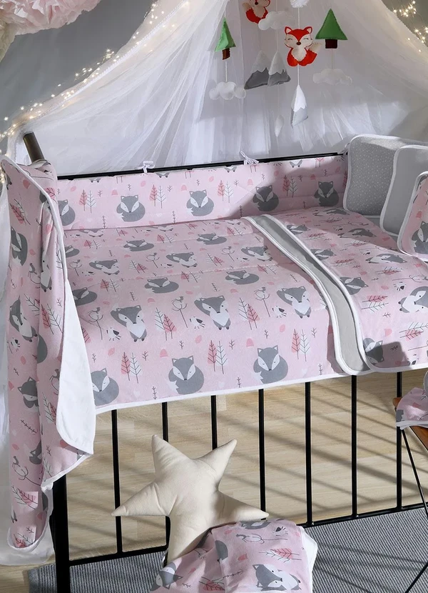 Sul Brasil - Protetor de Berço Malha Raposa Berço 3 Peças 1