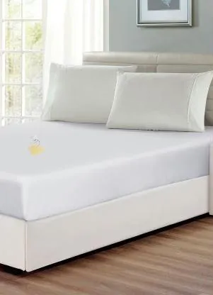 Lar e Lazer - Capa de Colchão Impermeável Branca Solteiro - LAR E LAZER