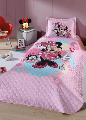 Hedrons - Jogo Cobre Leito Disney Minnie Alegre Colorido - HEDRONS