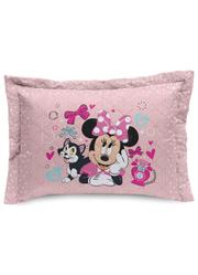 Porta Travesseiro Disney Minnie Alegre Colorido