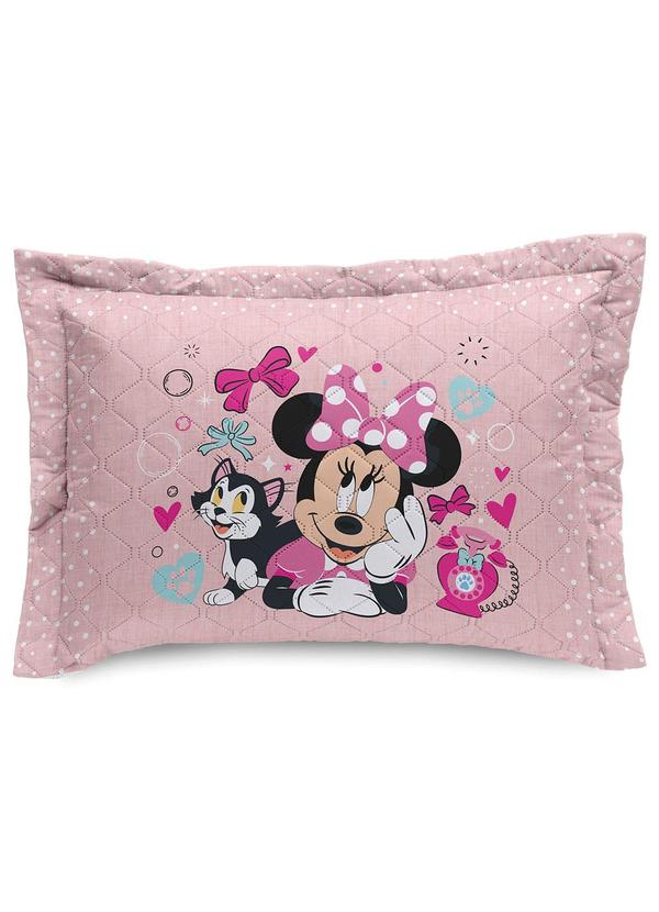 Porta Travesseiro Disney Minnie Alegre (Colorido)