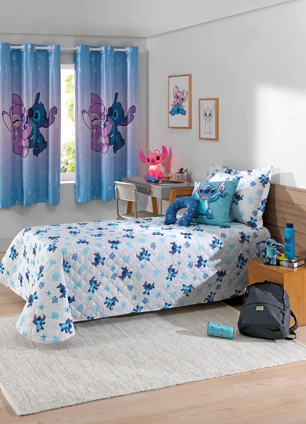 Hedrons - Porta Travesseiro Disney Stitch 1 Peça 2