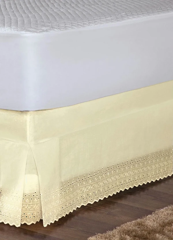 Lar e Lazer - Saia Box Bege Solteiro 1 Peça 2