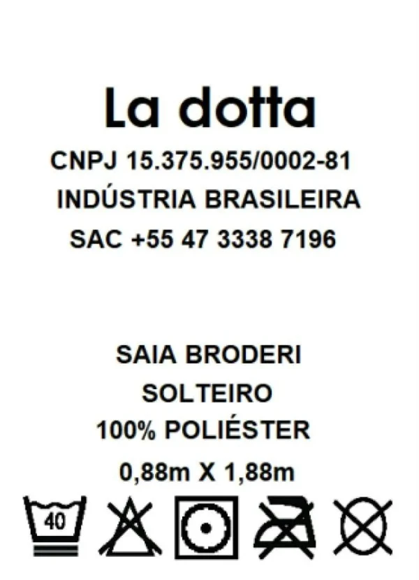 Lar e Lazer - Saia Box Bege Solteiro 1 Peça 3