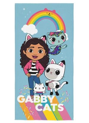 Hedrons - Toalha de Banho Aveludada Casa Mágica da Gabby - HEDRONS