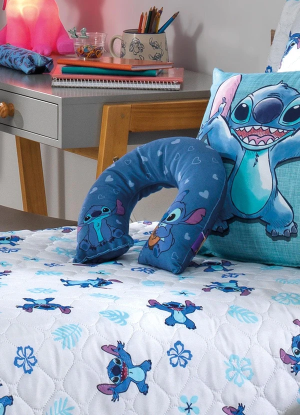 Hedrons - Travesseiro de Pescoço Stitch 1 Peça