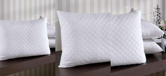 Travesseiro Matelassado Branco Suporte M�dio