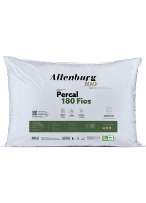 Rovi Home - Travesseiro Percal 180 Fios Antialérgico Branco - ROVI HOME