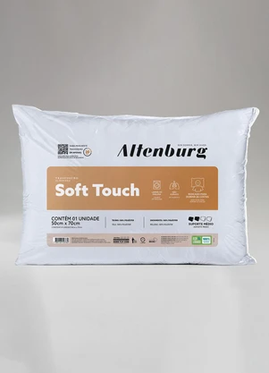 Lar e Lazer - Travesseiro Soft Touch Branco - LAR E LAZER