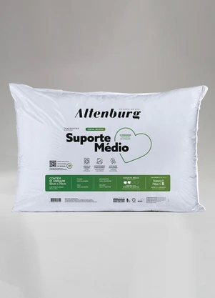 Lar e Lazer - Travesseiro Suporte Médio Branco - LAR E LAZER