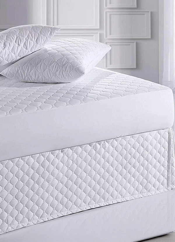 Rovi Home - Protetor de Colchão Impermeável Casal Branco