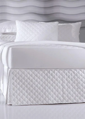 Rovi Home - Saia Box Petit Poa Casal Branco - ROVI HOME
