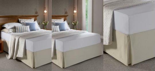 Saia Box Piquet Marfim Casal 1 Pe�a