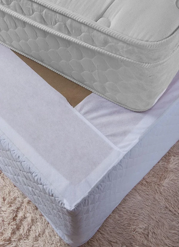 Lar e Lazer - Saia Box Matelada Branca King 1 Peça 3