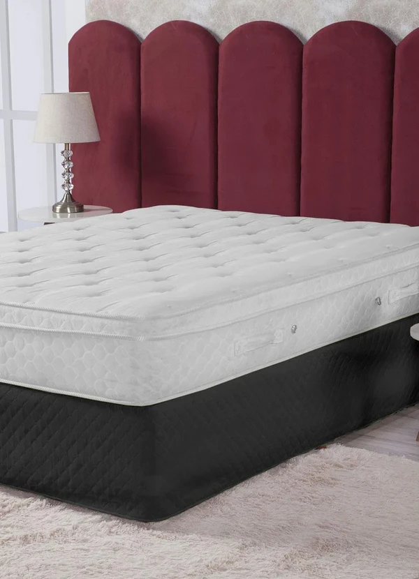 Lar e Lazer - Saia Box Matelada Preta King 1 Peça