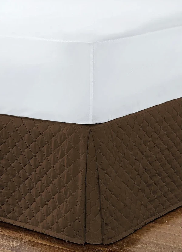 Lar e Lazer - Saia Box Matelada Tabaco King 1 Peça