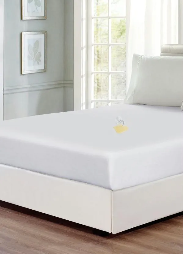 Lar e Lazer - Capa de Colchão Impermeável Branca Queen 2