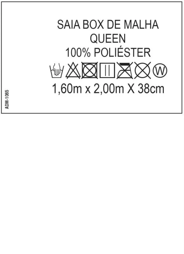 Lar e Lazer - Saia Box Babado Bege Queen 1 Peça 3