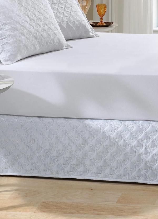 Hedrons - Saia Box Bordada Branca Queen 1 Peça 2