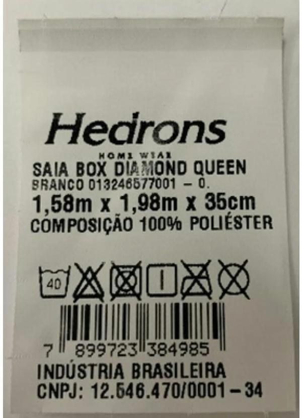 Hedrons - Saia Box Bordada Branca Queen 1 Peça 3
