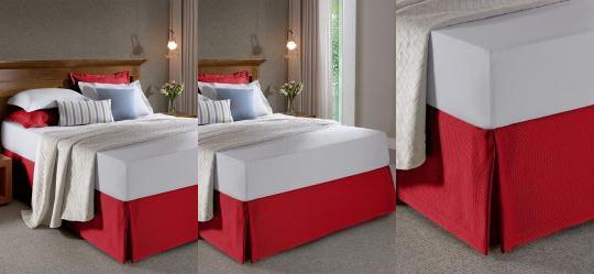 Saia Box Piquet Vermelho Queen 1 Pe�a