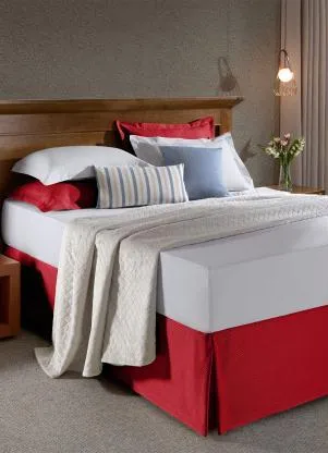 Hedrons - Saia Box Piquet Vermelho Queen 1 Peça - HEDRONS