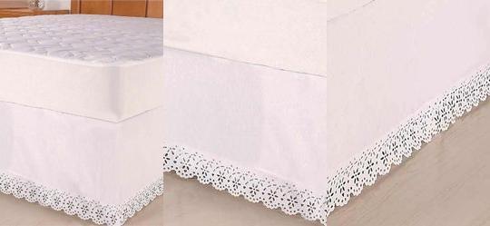 Saia Box Queen e King Riollen Branco 1 Pe�a