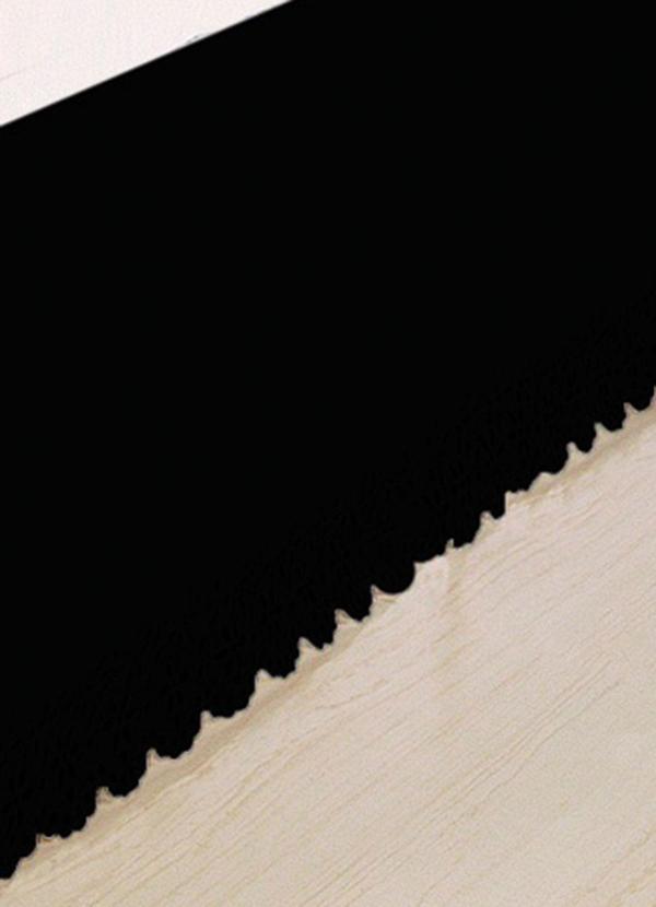 Lar e Lazer - Saia Box Queen e King Riollen Preta 1 Peça 3