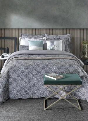 Hedrons - Cobre Leito Cinza Casal 1 Peça - HEDRONS