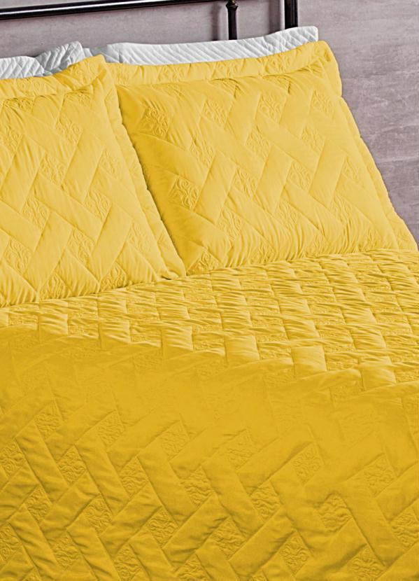 Lar e Lazer - Jogo de Cobre Leito Amarelo Casal 3 Peças 3