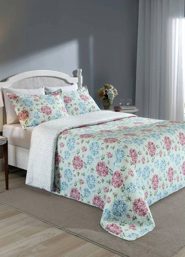 Mundo Lar - Jogo de Cobre Leito Azul Casal 3 Peças 2