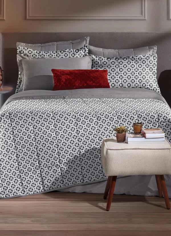 Hedrons - Jogo de Cobre Leito Floral Casal 3 Peças 1