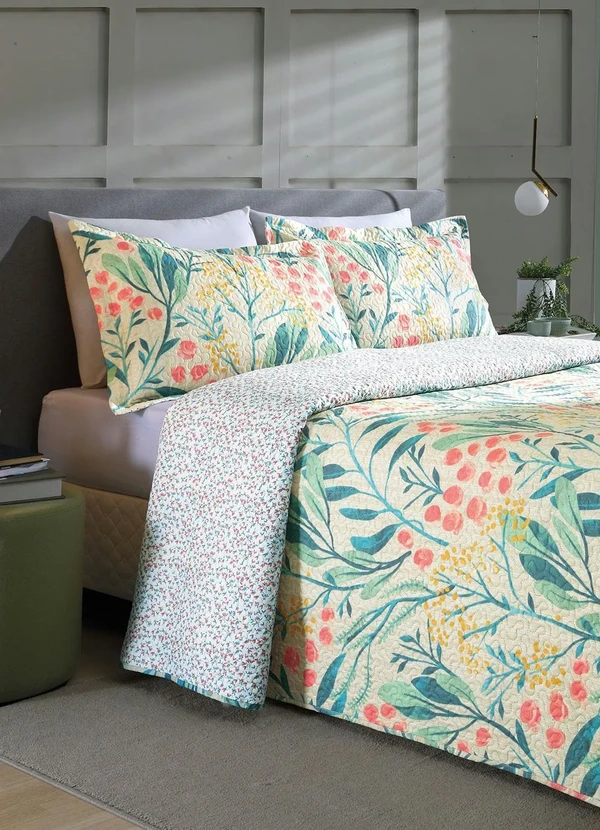 Mundo Lar - Jogo de Cobre Leito Folha Casal 3 Peças