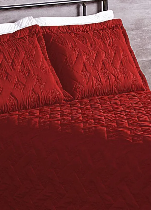 Lar e Lazer - Jogo de Cobre Leito Vermelho Casal 3 Peças 3