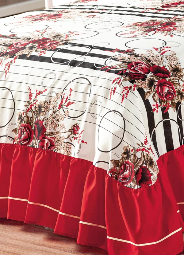 Lar e Lazer - Jogo de Cobre Leito Vermelho Casal 3 Peças 3