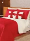Lar e Lazer - Jogo de Cobre Leito Vermelho Queen 5 Peças - variação: Vermelho (Casal)