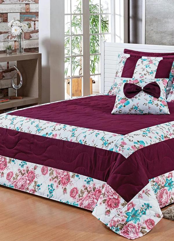 Lar e Lazer - Jogo de Cobre Leito Vinho Casal 3 Peças 2