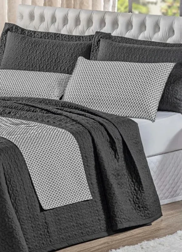 Lar e Lazer - Enxoval Preto King 6 Peças 3