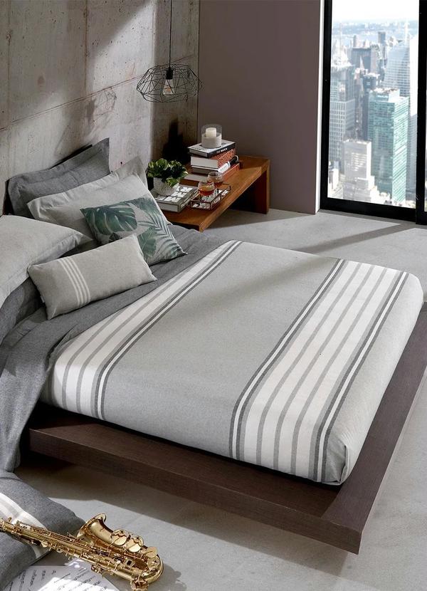 Hedrons - Jogo de Cobre Leito Cinza King 3 Peças 2