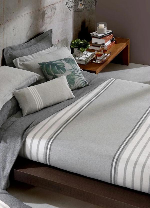 Hedrons - Jogo de Cobre Leito Cinza King 3 Peças 3