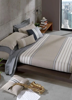 Hedrons - Jogo de Cobre Leito Taupe King 3 Peças - HEDRONS