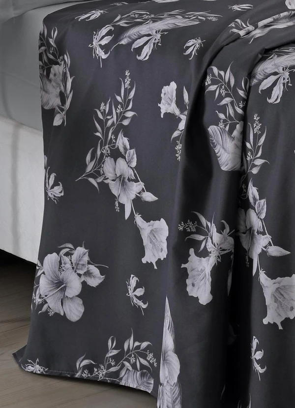 Hedrons - Sobre Lençol Cinza Queen 1 Peça 2