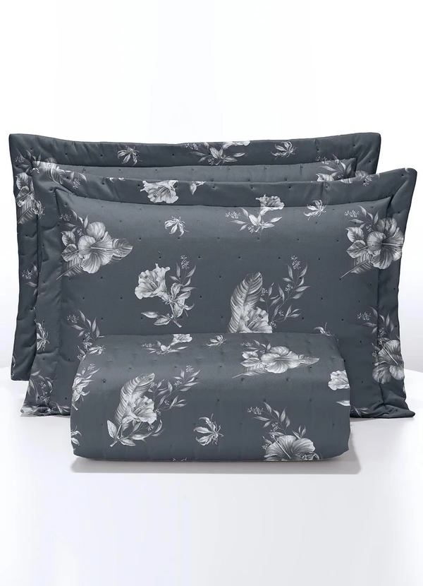 Hedrons - Sobre Lençol Cinza Queen 1 Peça 3