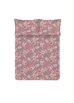 Hedrons - Cobre Leito Floral Lilás Queen 1 Peça - HEDRONS