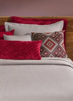 Hedrons - Cobre Leito Piquet Bege Queen 1 Peça - HEDRONS