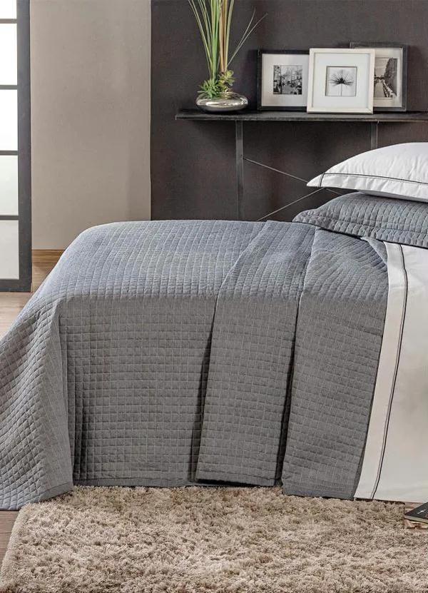 Lar e Lazer - Jogo de Cobre Leito 200 Fios Cinza Queen 3