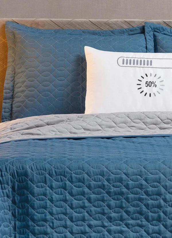 Lar e Lazer - Jogo de Cobre Leito Indigo Queen 4 Peças 3