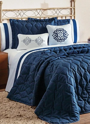 Lar e Lazer - Jogo de Cobre Leito Marinho Queen 5 Peças - LAR E LAZER