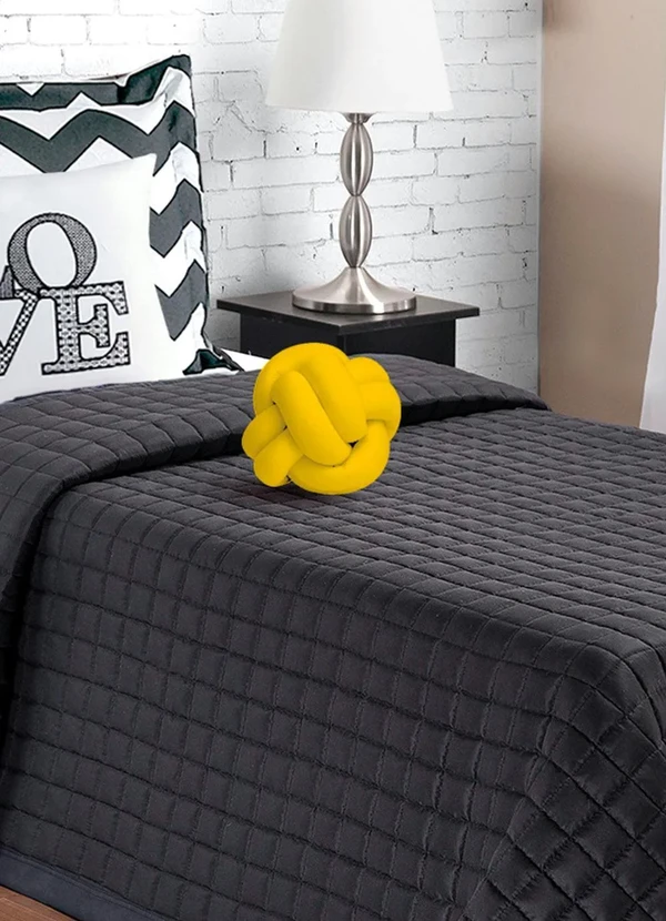 Lar e Lazer - Jogo de Cobre Leito Amarelo Solteiro 4 Peças 2