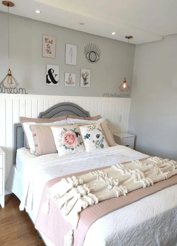 Hedrons - Jogo de Cobre Leito Branco Solteiro 2 Peças 2